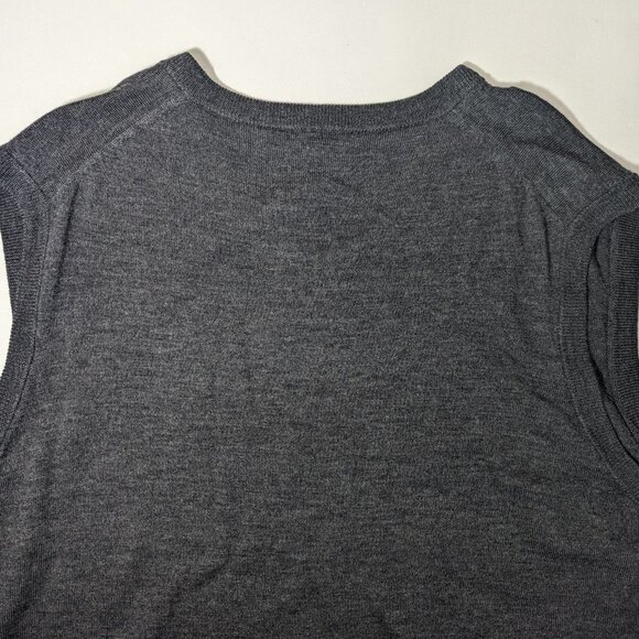 NEW-Big&Tall Mens Hart Schaffner Marx Sweater Vest Fine Merino Wool Gray MSRP$90 - Picture 7 of 7